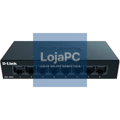 Switch D-Link DGS-108GL 8 Portas/ RJ-45 10/100/1000
