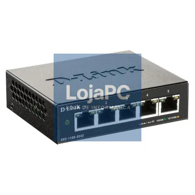 Switch D-Link DGS-1100-05V2 5 Portas/ RJ-45 10/100/1000
