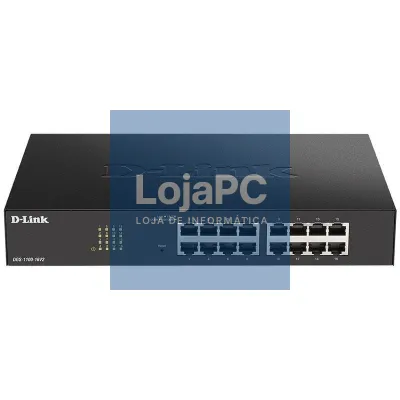 Switch Gerível D-Link DGS-1100-16V2 16 Portas/ RJ-45 Gigabit 10/100/1000