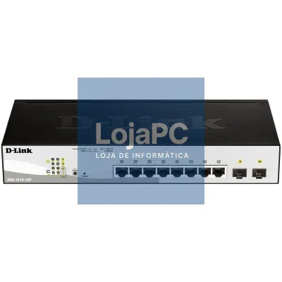 Switch D-Link DGS-1210-10P 10 Portas/ RJ-45 Gigabit 10/100/1000 PoE/ SFP