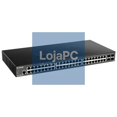 Switch Gerível D-Link DGS-1250-52X 52 Portas/ RJ-45 10/100/1000/ SFP