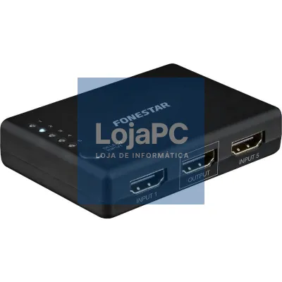 Comutador HDMI Fonestar FO-22SW51/ 5 Entradas-1 Saída