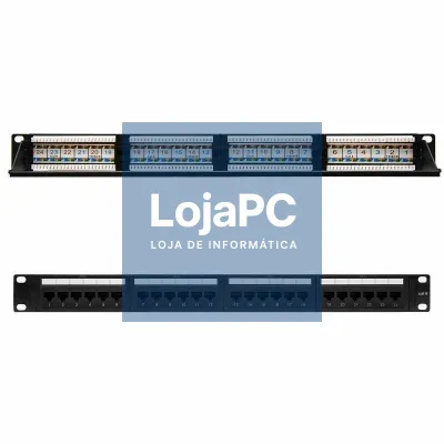 Patch Panel Nanocable 10.21.3124/ 24 Portas/ Cat.6/ Altura 1U