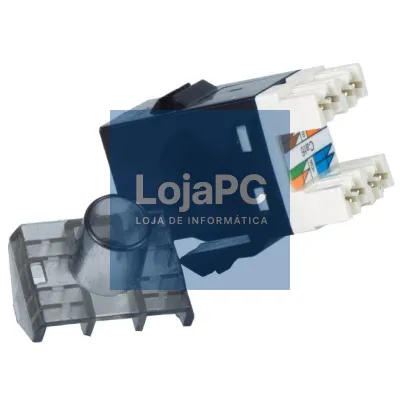 Conector RJ45 Phasak SD 3018 Cat.6 UTP/ Preto