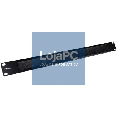 Panel Guía Cabos com Escova para Rack 19' Phasak PA 1901/ Altura 1U