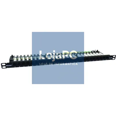 Patch Panel Phasak PU 4811/ 24 Portas/ Cat.6A/ Altura 0.5U