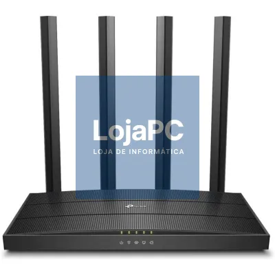 Router sem fios TP-Link Archer C6 1200Mbps/ 2.4GHz 5GHz/ 4 Antenas/ WiFi 802.11ac/n/a - b/g/n
