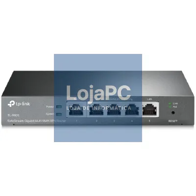 Router VPN SafeStream Gigabit TP-Link Omada TL-R605/ 5 Portas Multi-WAN