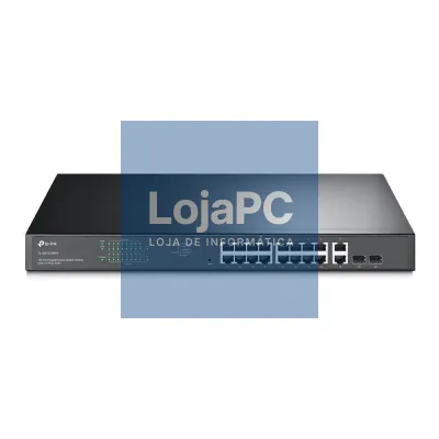 Switch TP-Link Easy Smart TL-SG1218MPE 20 Portas/ RJ-45 10/100/1000 PoE+/SFP