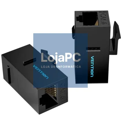 Adaptador Conector RJ45 IPGB0-5 Cat6 UTP/ RJ45 Fêmea - RJ45 Fêmea/ 5 uds/ Preto