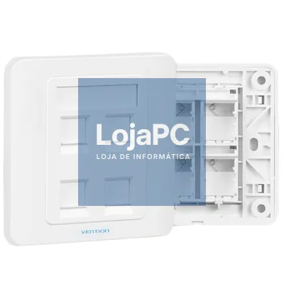 Placa de Parede Tipo 86 Vention IFFW0/ 4 Portas RJ45