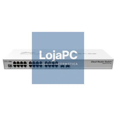 Switch Router Mikrotik CRS326-24G-2S+RM 26 Portas/ RJ45 10/100/100/ SFP/ PoE