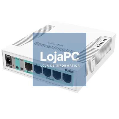 Switch Mikrotik CSS106-5G-1S 6 Portas/ RJ45 10/100/1000/ SFP/ PoE