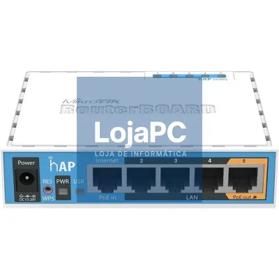 Switch Mikrotik RB951Ui-2nD 5 Portas/ RJ45 10/100/ PoE