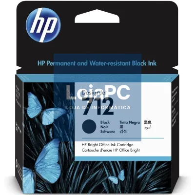 Tinteiro Original HP nº712/ Preto