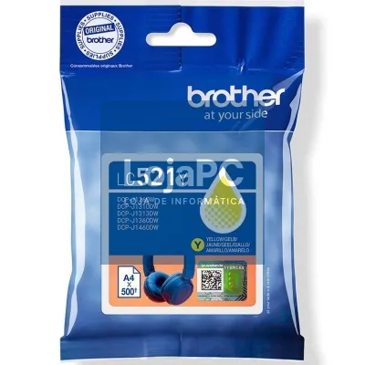 Tinteiro Original Brother LC521Y/ Amarelo
