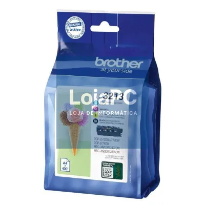 Tinteiro Original Brother LC-3213VAL Multipack/ Ciano/ Magenta/ Amarelo/ Preto