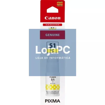 Frasco de tinta Original Canon GI-51/ Amarilla