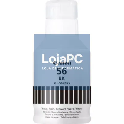 Frasco de tinta Original Canon GI-56/ Preto