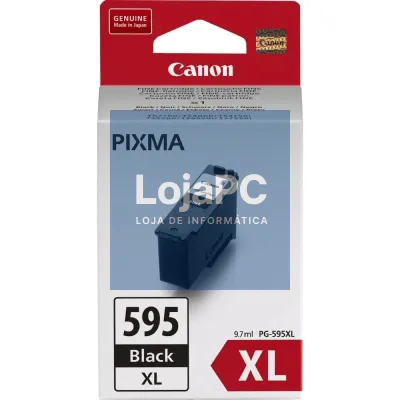 Tinteiro Original Canon PG-595XL Alta Capacidade/ Preto
