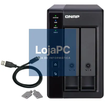 DAS QNAP TR-002/ 2 Baías 3.5'- 2.5'/ Formato Torre
