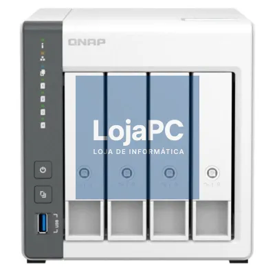 NAS QNAP TS-433-4G/ 4 Baías 3.5'- 2.5'/ 4GB/ Formato Torre