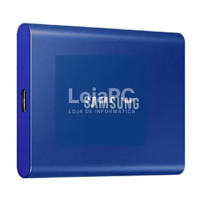 Disco externo SSD Samsung Portable T7 2TB/ USB 3.2/ Azul