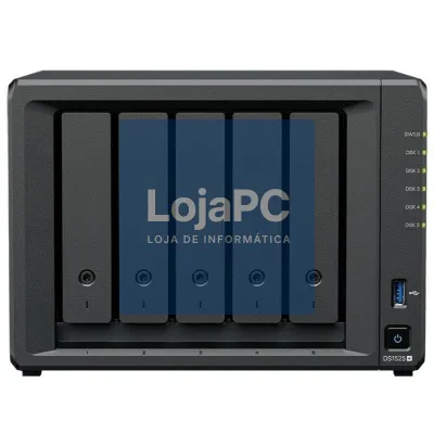 NAS Synology Diskstation DS1525+/ 5 Baías 3.5'- 2.5'/ 8GB DDR4/ Formato Torre