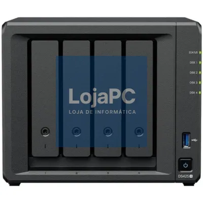 NAS Synology Diskstation DS425+/ 4 Baías 3.5'- 2.5'/ 2GB DDR4/ Formato Torre