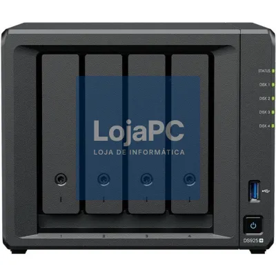 NAS Synology Diskstation DS925+/ 4 Baías 3.5'- 2.5'/ 4GB DDR4/ Formato Torre