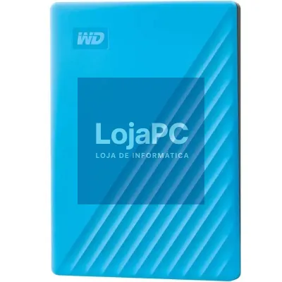 Disco externo Western Digital My Passport 4TB/ 2.5'/ USB 3.2/ Azul