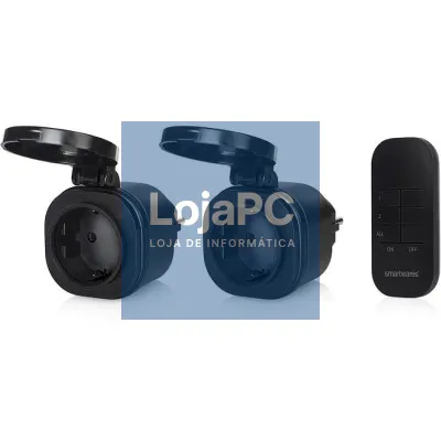 Set de Mini Enchufes para Exterior Smartwares SH4-99653/ Pretos
