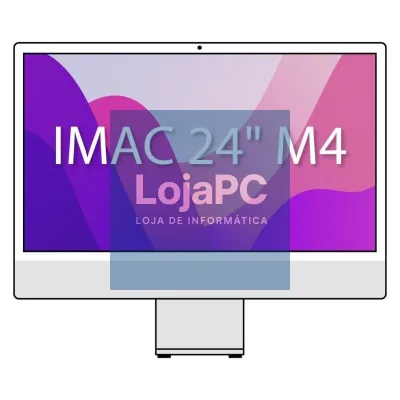 Apple iMac 24' Retina 4,5K / M4 10-Core CPU/ 16Gb/ 256Gb SSD/ 10-Core GPU/ Cristal Nanotexturizado/ Prateado