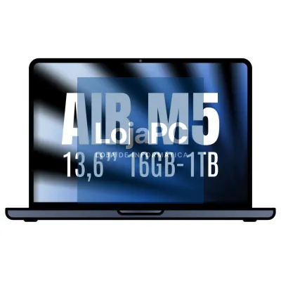Apple Macbook Air 13,6'/ M5 10-Core CPU/ 16GB/ 1TB SSD/ 10-Core GPU/ Medianoche