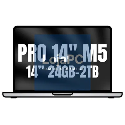 Apple Macbook Pro 14'/ M5 Pro 18-Core CPU/ 24GB/ 2TB SSD/ 20-Core GPU/ Prateado