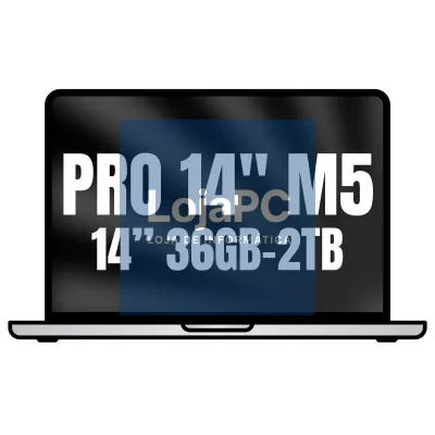 Apple Macbook Pro 14'/ M5 Max 36-Core CPU/ 36GB/ 2TB SSD/ 32-Core GPU/ Prateado