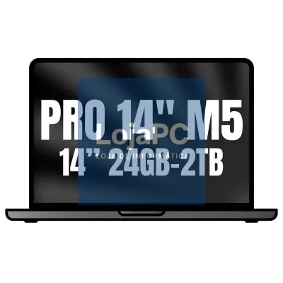 Apple Macbook Pro 14'/ M5 Pro 18-Core CPU/ 24GB/ 2TB SSD/ 20-Core GPU/ Preto Espacial
