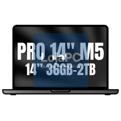 Apple Macbook Pro 14'/ M5 Max 18-Core CPU/ 36GB/ 2TB SSD/ 32-Core GPU/ Preto Espacial