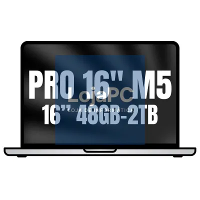 Apple Macbook Pro 16'/ M5 Max 18-Core CPU/ 48GB/ 2TB SSD/ 40-Core GPU/ Prateado