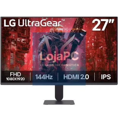Monitor Gaming LG UltraGear G4 27G411A-B 27'/ Full HD/ 1ms/ 144Hz/ IPS/ Preto
