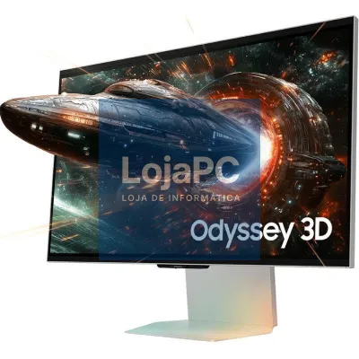 Monitor Gaming Samsung Odyssey 3D G90XF S27FG900XU 27'/ 4K/ 1ms/ 165Hz/ 3D/ Multimedia/ Regulável en altura/ Prateado