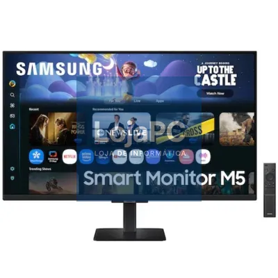 Smart Monitor Samsung M5 S27FM500EU 27'/ Full HD/ Multimedia/ Smart TV/ Preto