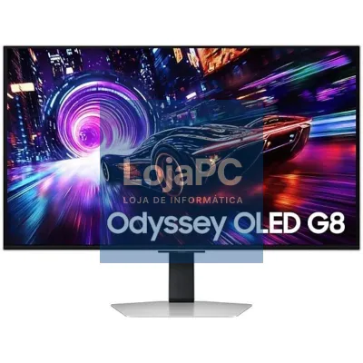 Monitor Gaming Samsung Odyssey OLED G8 S32FG812SU 32'/ 4K/ 0.03ms/ 240Hz/ QD-OLED/ Multimedia/ Regulável en altura/ Prateado