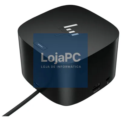 Docking USB Tipo-C HP G4/ 2xUSB/ 2xUSB Tipo-C/ 1xAC/ 1xHDMI/ 1xRJ45/ 2xDisplayPort/ 1xThunderbolt/ 2xUSB PD/ 1xUSB Tipo-C PD/ 2xTarjetas NIC/ Preto