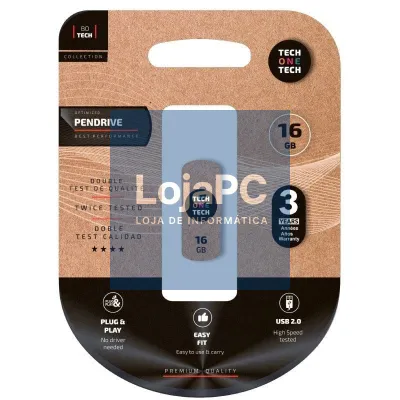 Pendrive 16GB Tech One Tech Pro Smart Clip USB 2.0