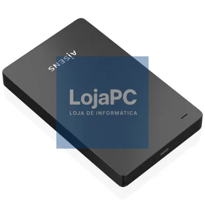Caixa externa para Disco rígido de 2.5' Aisens ASE-2542B/ USB 3.1/ sem parafusos