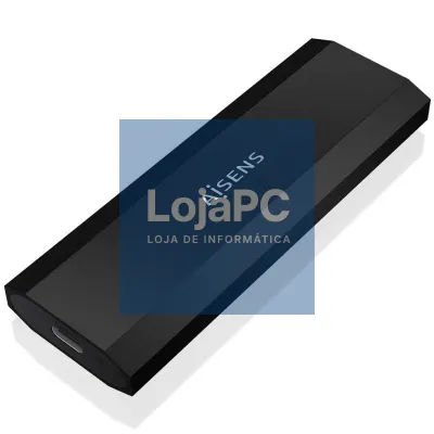 Caixa externa para Disco SSD M.2 NVMe Aisens ASM2-028B/ USB 3.2/ sem parafusos