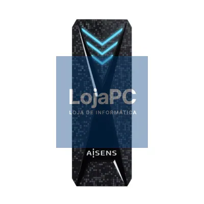 Caixa externa para Disco SSD M.2 NVMe Aisens ASM2-RGB013B/ USB 3.2 Gen2/ sem Parafusos
