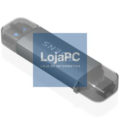 Leitor de cartões Externo Aisens ASCR-2AC08-GR/ USB 3.1