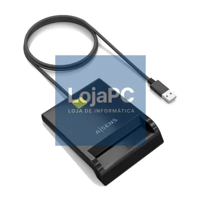 Leitor de DNI y Cartões Aisens ASCR-SN06-BK/ USB 2.0/ Preto